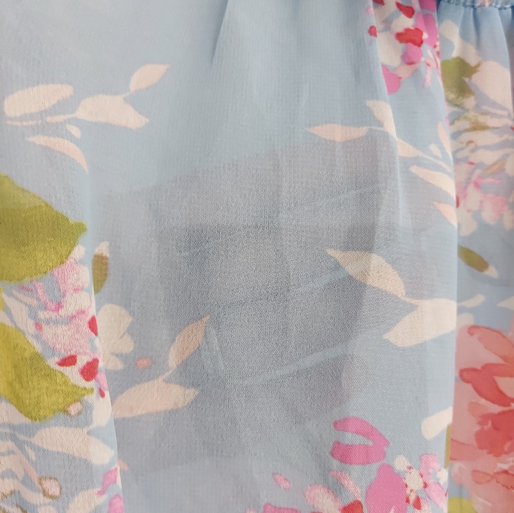 NWT Stella & Julie Floral Dress in Blue and Pink - Picture 5 of 12